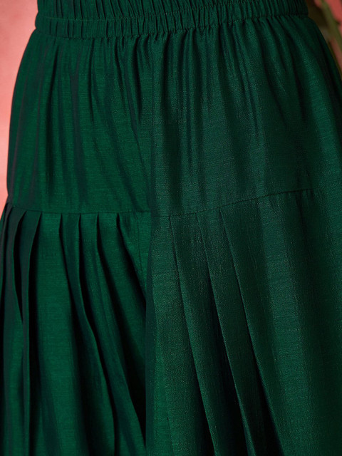 Sangria Women Solid Kurta with Salwar & Dupatta - Image 3