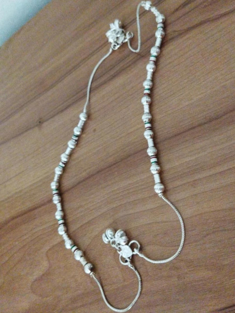 Footride Women Silver Plated Anklet