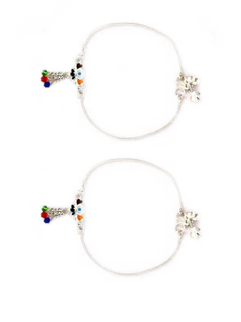 Footride Silver Plated Anklets