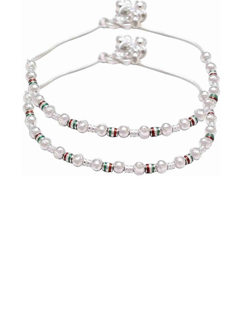 Footride Silver Plated Anklets