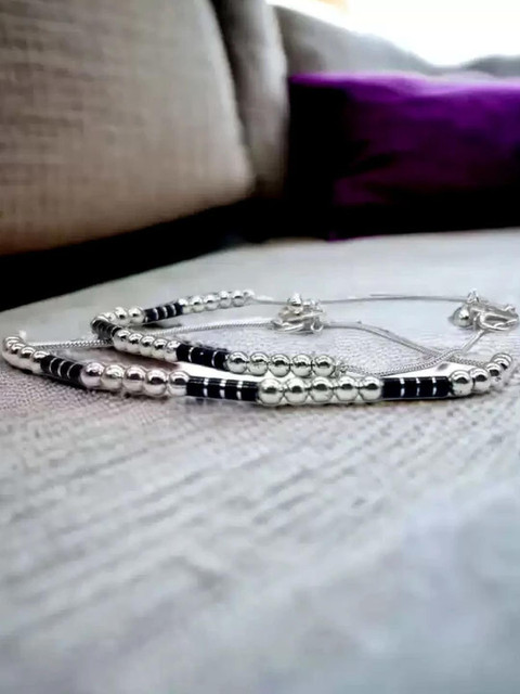 Footride Women Silver-Plated Anklet