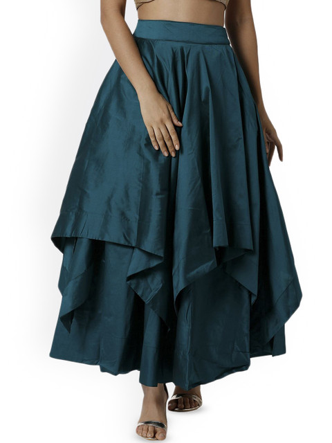 De Moza Flared A-Line Maxi Skirts