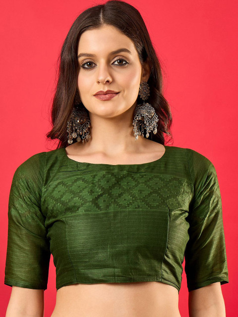 Anouk Ethnic Motifs Zari Tussar Saree - Image 7