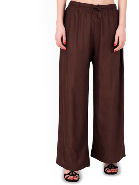 SRISARAS Women Straight Fit Palazzos