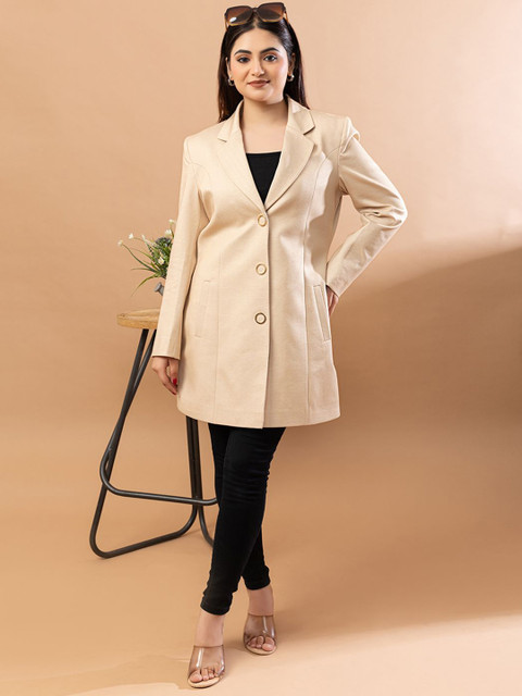 TWENTY ME Notched Lapel Collar Single-Breasted Overcoat - Image 6