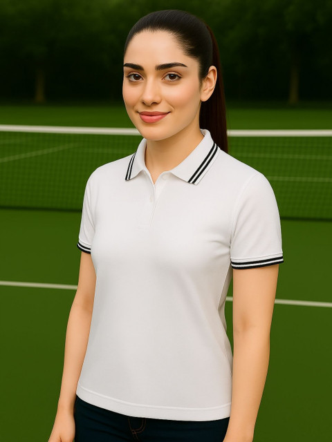 Seiyon Tex Polo Collar Regular Sleeves Pure Cotton Regular Fit T-shirt