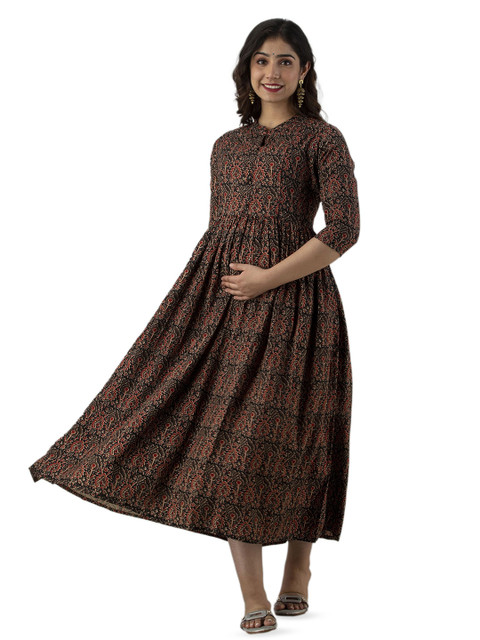 KALINI Women Ethnic Motifs Printed Maternity Anarkali Kurta