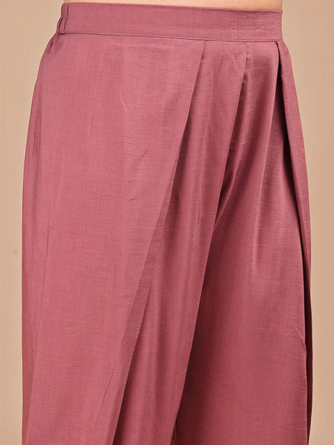 Tikhi Imli Embroidered V-Neck Tunic With Trousers Co-Ords - Image 3