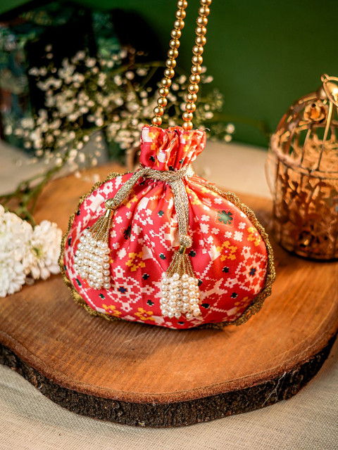 NR By Nidhi Rathi Embroidered Embellished Potli Clutch