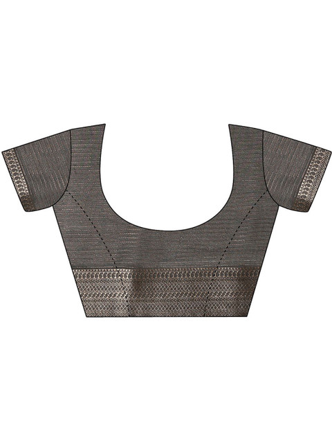 Libas Striped Zari Silk Blend Saree - Image 7