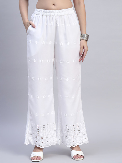 Shopping Queen Women Embroidered Ethnic Palazzos