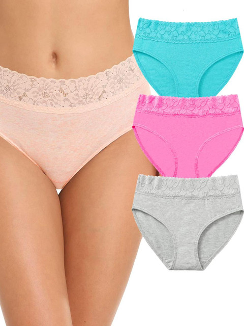 Nicsy Set of 3 Mid-Rise Hipster Briefs