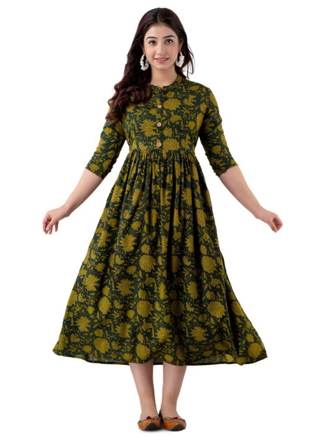 KALINI Women Paisley Printed Maternity Anarkali Kurta