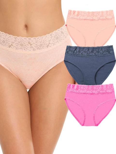 Nicsy Set of 3 Mid-Rise Hipster Briefs