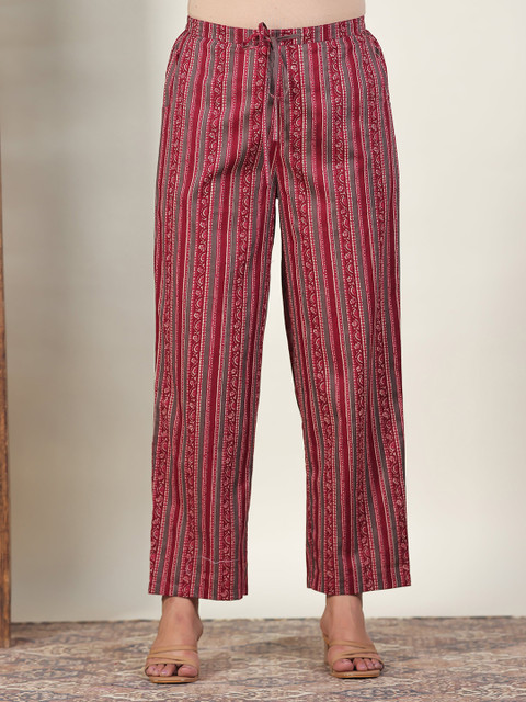 Aramya Women Striped Ethnic Palazzos
