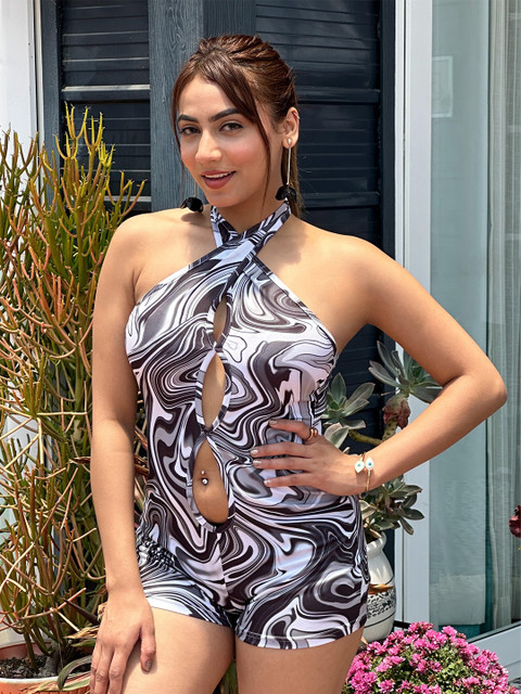 TANDUL Women Halter Neck Printed Jumpsuit