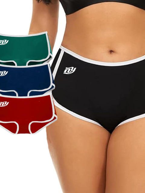 Nicsy Set of 3 Mid-Rise Hipster Briefs