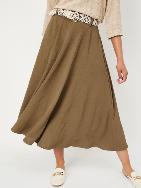 max Flared Midi Skirt