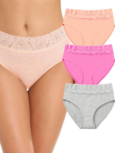 Nicsy Set of 3 Mid-Rise Hipster Briefs