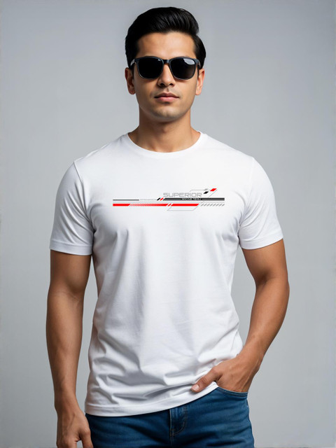 ADRO Men White Tshirts