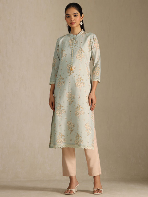 Soch Women Floral Printed Straight Kurta
