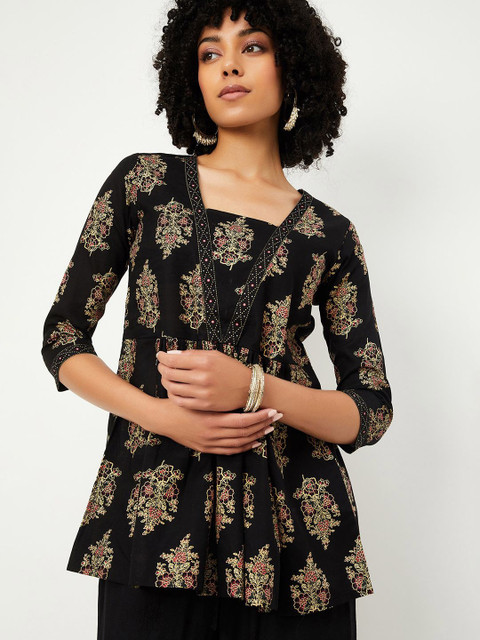 max Square Neck Printed Tunic