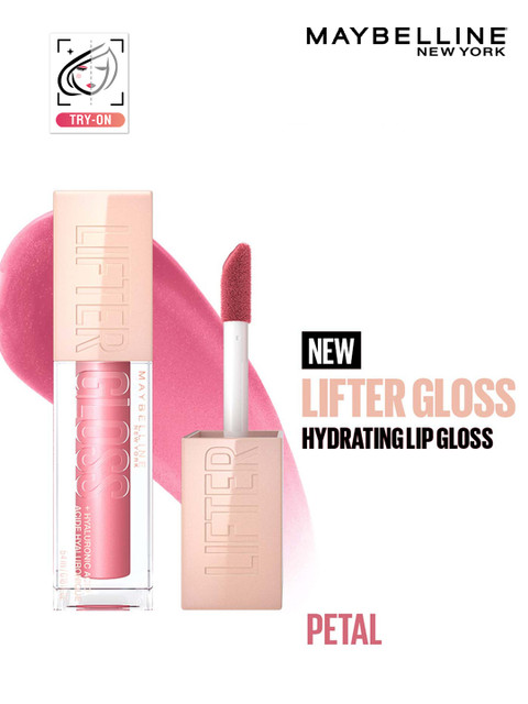 Maybelline New York Non-Sticky Tinted Lifter Lip Gloss with Hyaluronic Acid 5.4ml - Petal