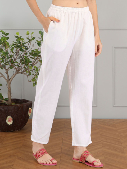 Anouk Floral Printed Cotton Tunic With Trousers Co-Ords - Image 7