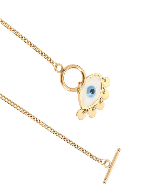 MINJI AND CO. Gold-Plated Evil Eye Necklace - Image 3