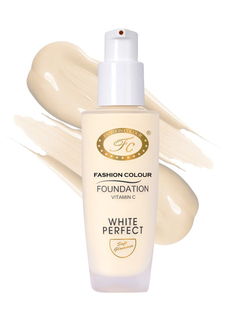 Fashion Colour White Perfect Waterproof Foundation- 40 ml- Extreme Fairness 101