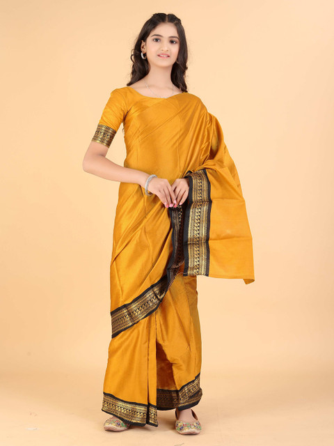 BAESD Girls Zari Bhagalpuri Saree