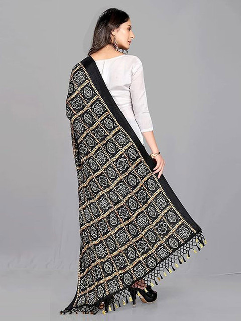 Trendmalls Bandhani Printed Chinon Silk Dupatta - Image 5