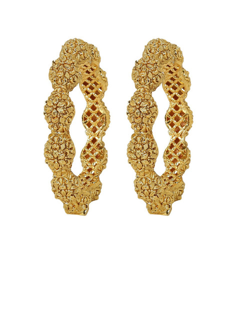 IKSAVA Set Of 2 Gold-Plated Bangle