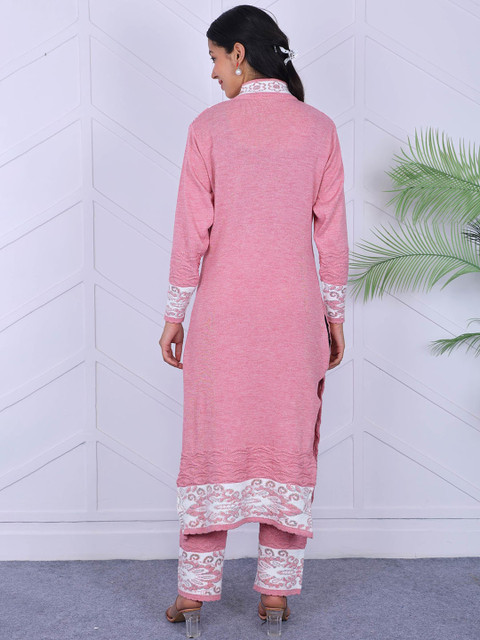 KNITZY Women Ethnic Motifs Kurta with Churidar - Image 5