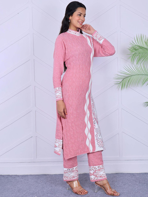 KNITZY Women Ethnic Motifs Kurta with Churidar - Image 3