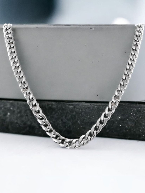 Omaya Jewels Unisex Stainless Steel Link Chain