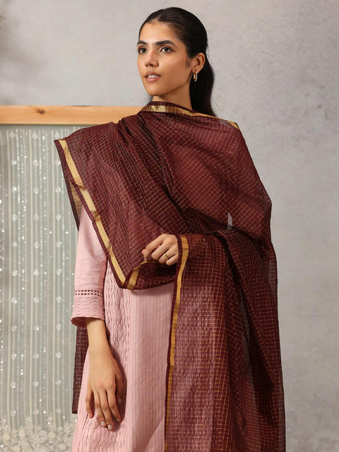 Lakshita Women Woven Chanderi Design Dupatta