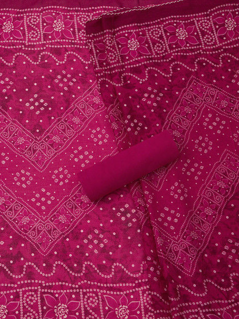 Soch Bandhani Printed Sequinned Unstitched Dress Material - Image 2