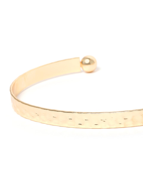 Carlton London Women Pack Of 7 Cubic Zirconia Gold-Plated Link Bracelet - Image 7