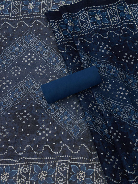 Soch Bandhani Printed Sequinned Unstitched Dress Material - Image 5