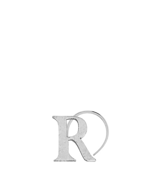 Goldnera 925 Sterling Silver-Plated R Alphabet Design No Piercing Stud Nosepin - Image 2