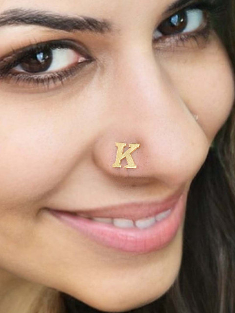 Sangria K Alphabet Stud Nosepin