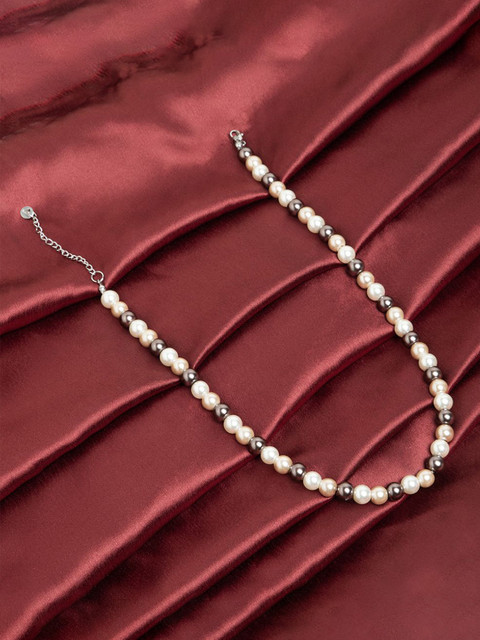 Maasha Pearls Beaded Classic Chain Minimal Necklace