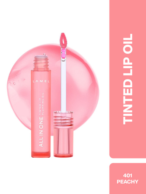 Lamel All in One Lip Tinted Plumping Oil 3ml - Peachy 401