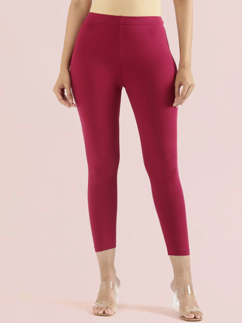 Go Colors Women Cotton Three Fourth Length Leggings
