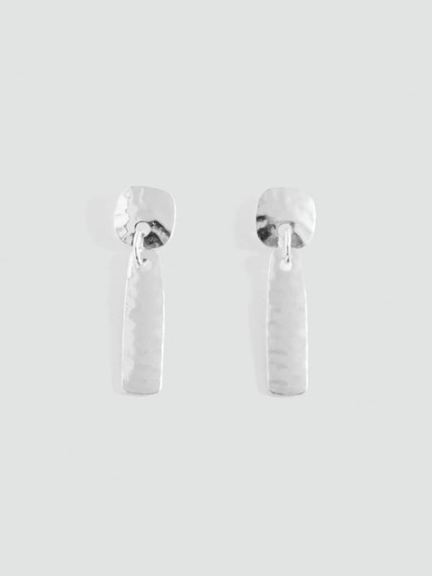 MANGO Geometric Drop Earrings