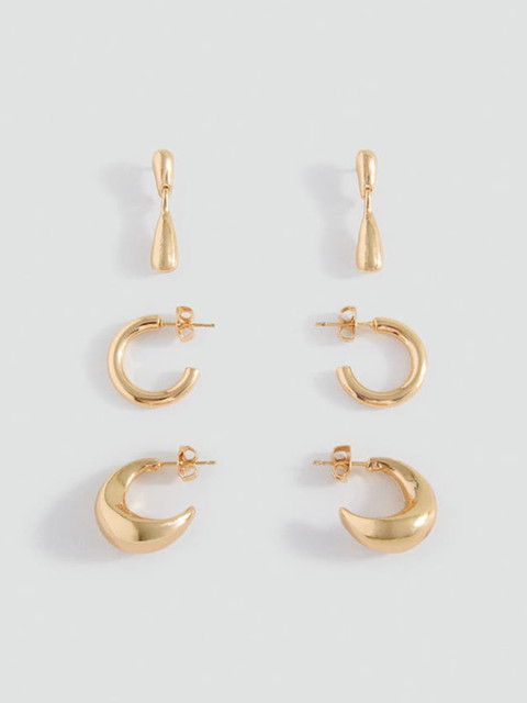 MANGO Pack Of 3 Contemporary Earrings