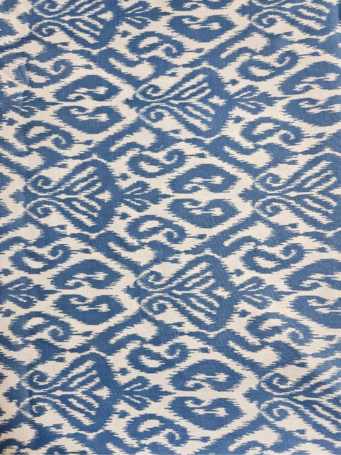 NK Textiles Paisley Printed Ikat Unstitched Dress Material - Image 2