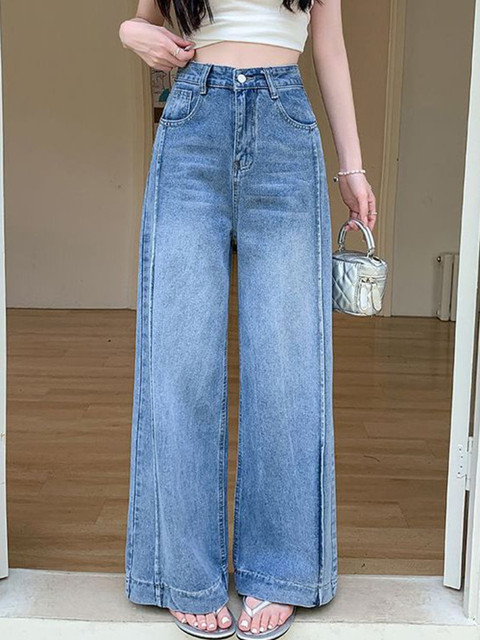 StyleCast x Revolte Women Straight Fit Mid-Rise Light Fade Jeans