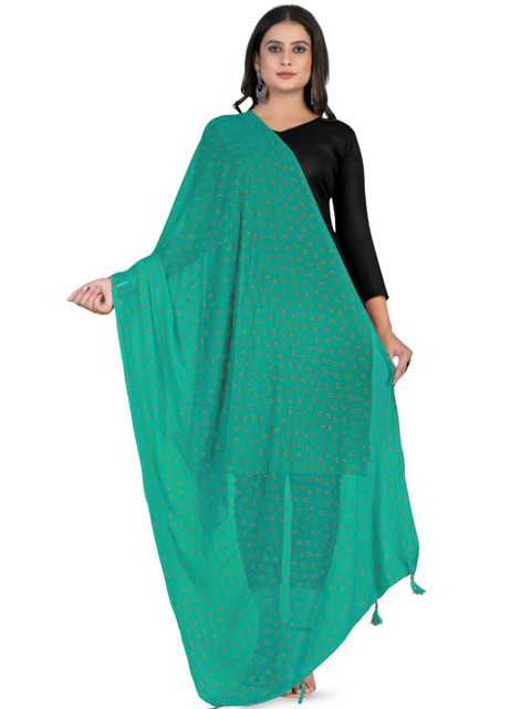 Kemza Floral Printed Chiffon Dupatta